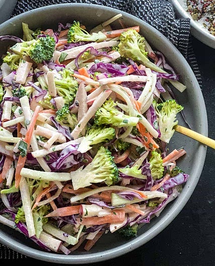 Broccoli Slaw with Creamy Dressing