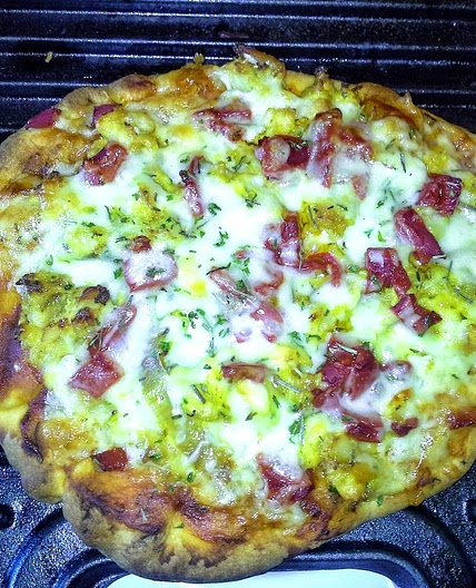 Jamaican Ackee and Codfish Pizza