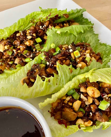 Mushroom & Tofu Lettuce Wraps