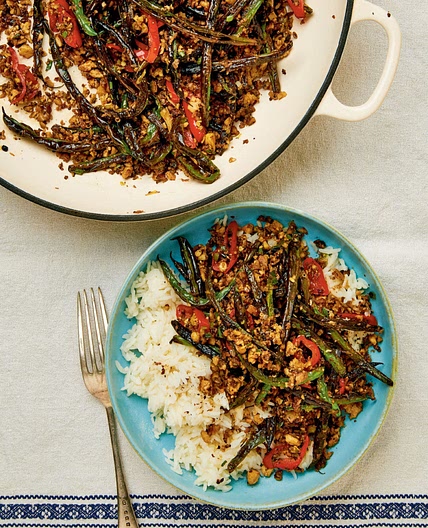 Dry-Fried Beans with Minced Tofu