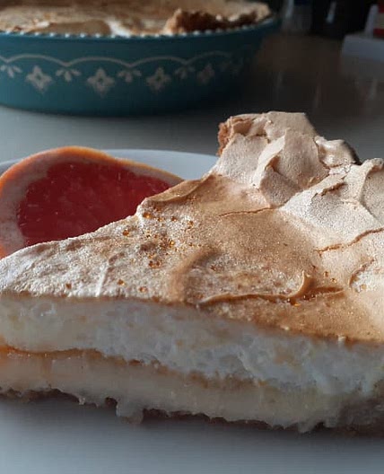 Festive and Tart Grapefruit Meringue Pie