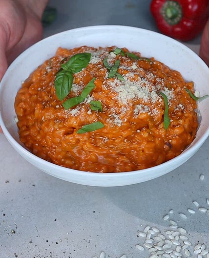 Roasted Pepper Risotto