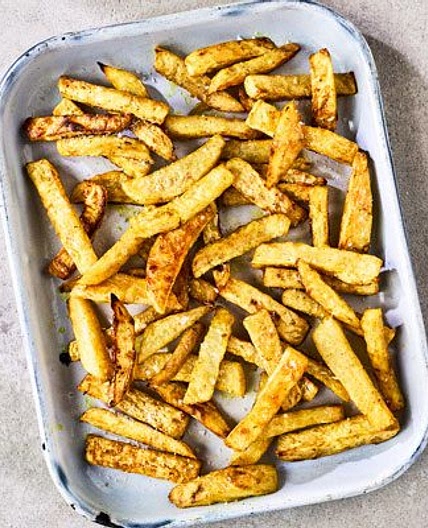 Celeriac oven chips
