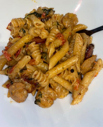 Cajun Shrimp, Crab, & Sausage Pasta
