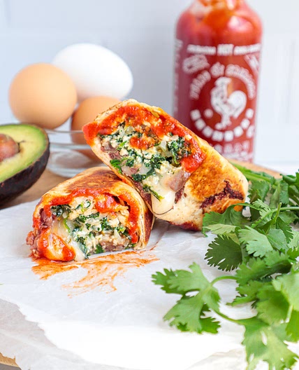 Veggie Breakfast Burritos