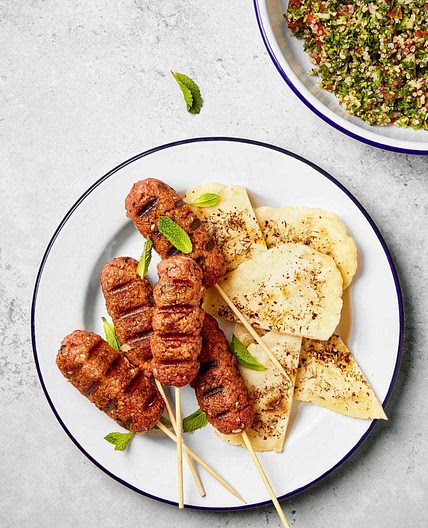 vegan kofta kebabs