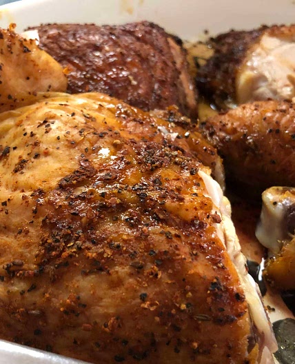Grilled Chicken Leg Quarters
