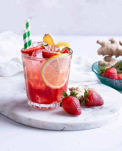 Strawberry Ginger Lemonade