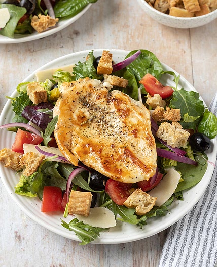 Herby Italian salad with croutons recipe on Second Nature