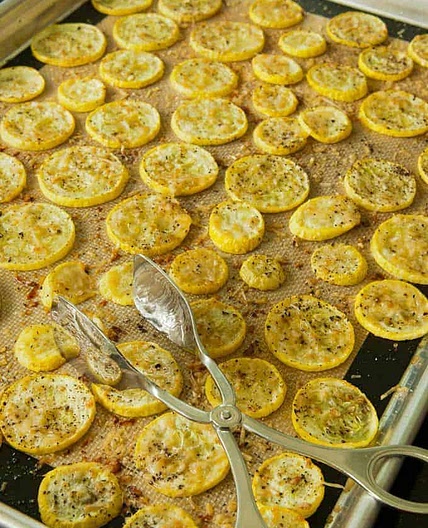 Oven-Roasted Yellow Squash with Parmesan