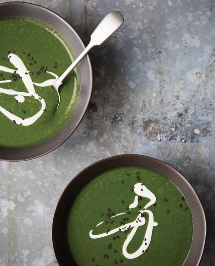 STINGING NETTLE SOUP WITH NIGELLA SEEDS