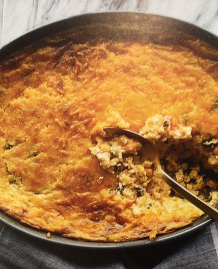 Jalapeño-cheddar corn pudding