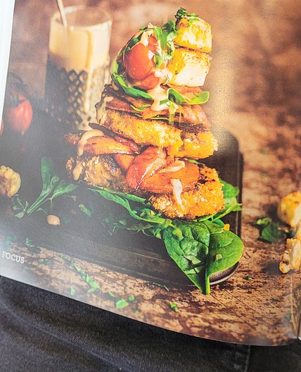 Chicken & Sweet Potato Salad Stack
