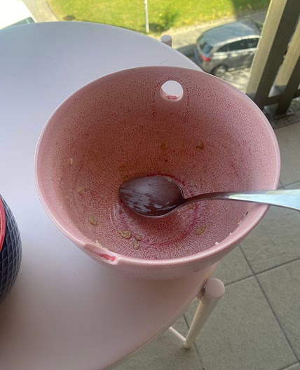 Just an empty bowl