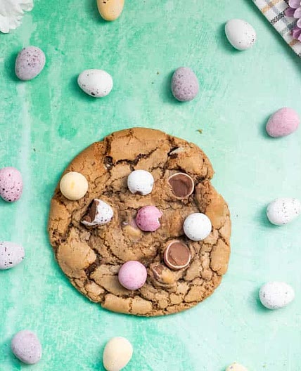Easter Chocolate Mini Eggs Cookies