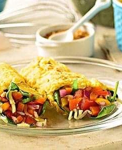 Spinach and Pepper Jack Breakfast Burritos