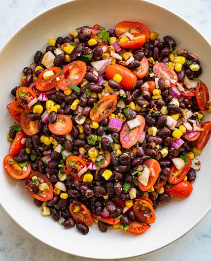 Black Bean Cowboy Caviar Without Oil