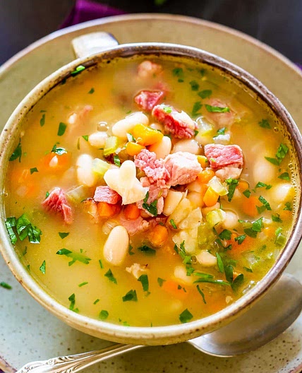Leftover Ham and Bean Soup