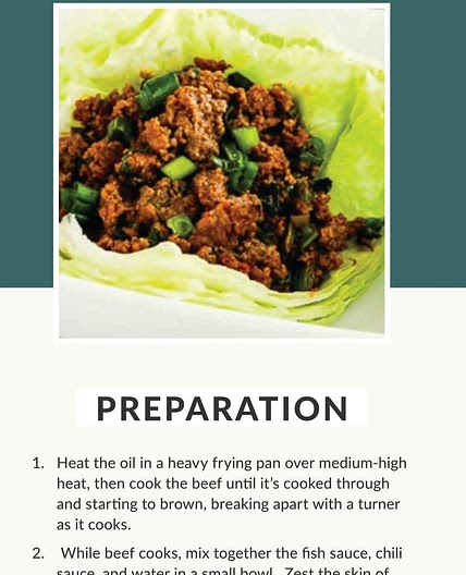 Spring - Chili Beef Lettuce Wrap