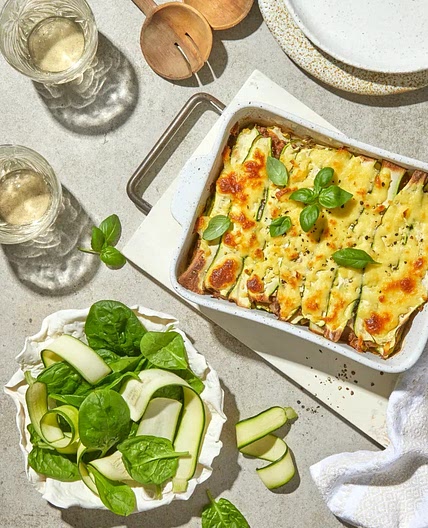 Baby Marrow & Ostrich Lasagne
