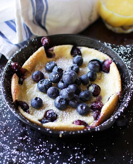 Berry Filled Dutch Baby For One