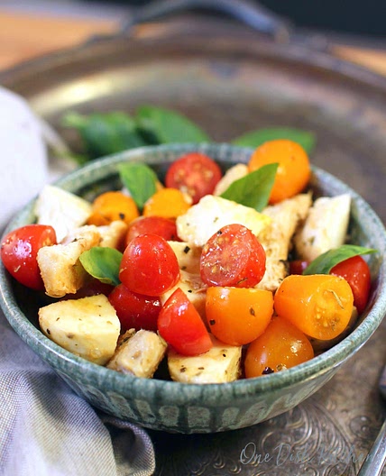 Chicken Caprese Salad For One