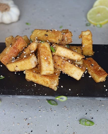 Quick Lemon Garlic Tofu