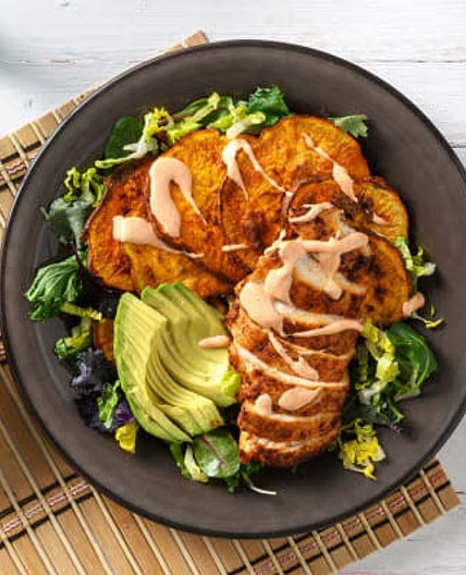 Chicken & Roast Sweet Potato Salad