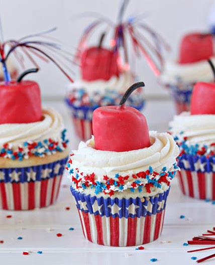 Firecracker Cupcakes