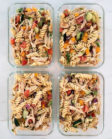 Gluten Free Chicken Pasta Salad with Lemon Herb Dressing