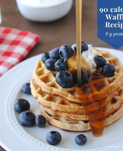 healthy greek yoghurt waffles