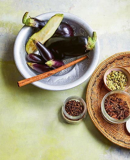 aubergine & toasted coconut curry