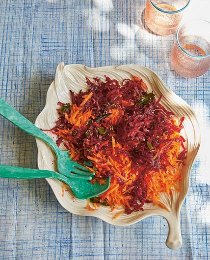 Carrot & beetroot with tarka