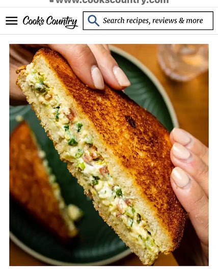 Jalapeño popper grilled cheese