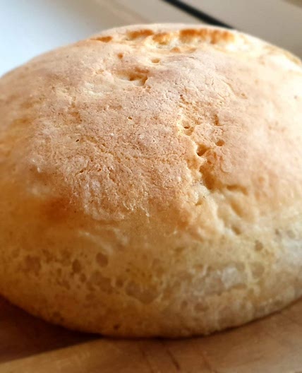 Fluffy gluten free sourdough bread with those magnificent holes!