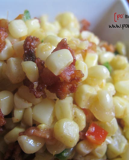 sweet corn and bacon salad