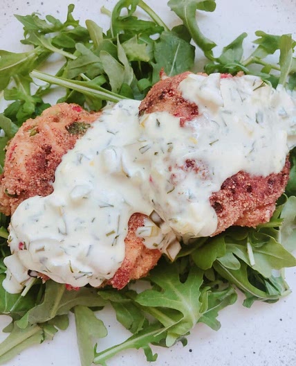 Gluten-Free Crab Cake with Lemon Dill Aioli