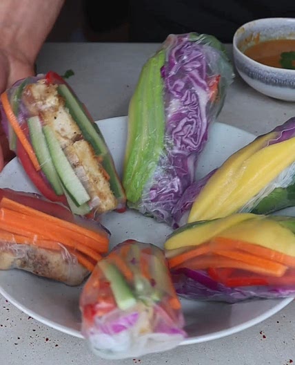 Rainbow Summer Rolls