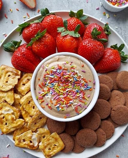 Birthday Cake Protein Yogurt Dip