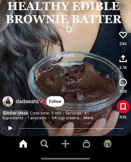 HEALTHY. EDIBLE. BROWNIE. BATTER.