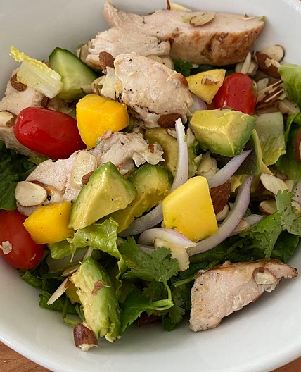 Mango Chicken Salad with Citrus Dressing 