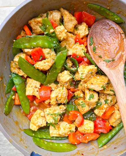Sticky Orange Tofu