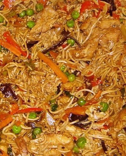 Asia - Nudeln mit Hähnchen & Ei