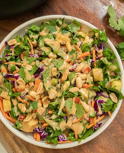 Pineapple Peanut Chopped Salad