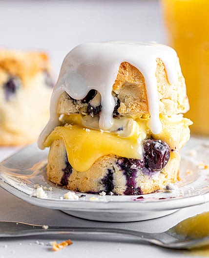 Gluten-free Lemon and Blueberry Scones Recipe (dairy-free/vegan option)