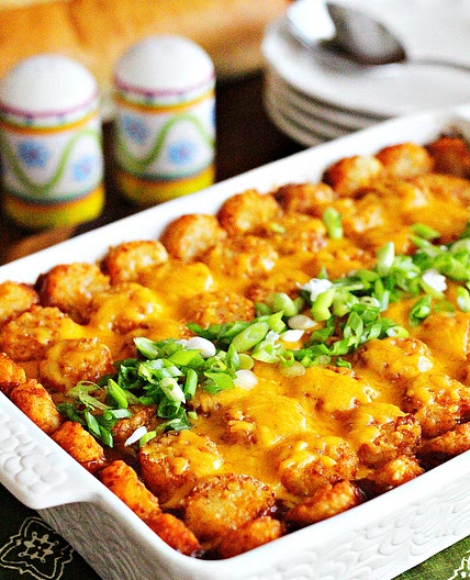 Barbecue Beef Tater Tot Casserole