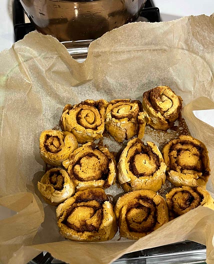 vegan sweet potato cinnamon rolls