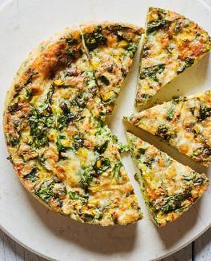 Air Fryer Spinach, Pepper and Havarti Frittata