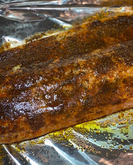 Baked Blackened Salmon 