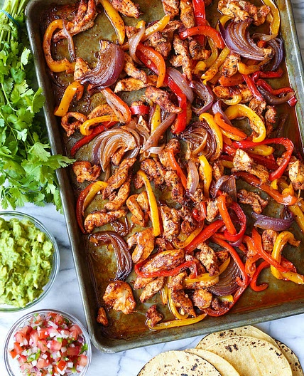 Sheet Pan Chicken Fajitas